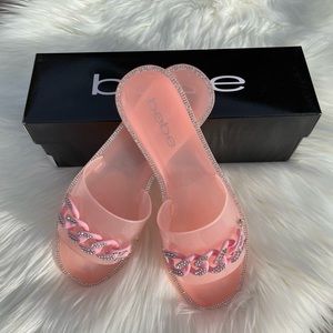 BEBE Pink Lacina Sandals Size 7
